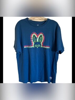 Psycho Bunny -Men's Short Sleeve Pima Cotton Shirt Size 6/ Small Graphic T Shirt